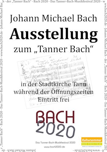 Plakat Ausstellung Bach 2020